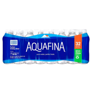 Aquafina Purified Bottled Drinking Water, 16.9 oz, 32 Pack Bottles