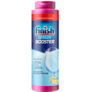 Finish Hard Water, Booster Powder, 14oz, Lemon Sparkle