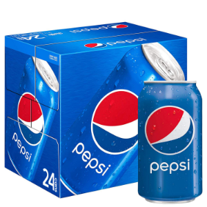 Pepsi Soda Pop, 12 fl oz Cans, 24 Pack