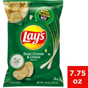 Lay's Potato Chips, Salt & Vinegar Flavor, 7.75 oz Bag