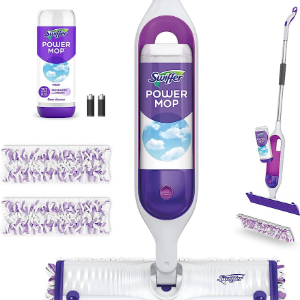 Swiffer PowerMop Multi-Surface Mop Kit for Floor Cleaning, Fresh Scent