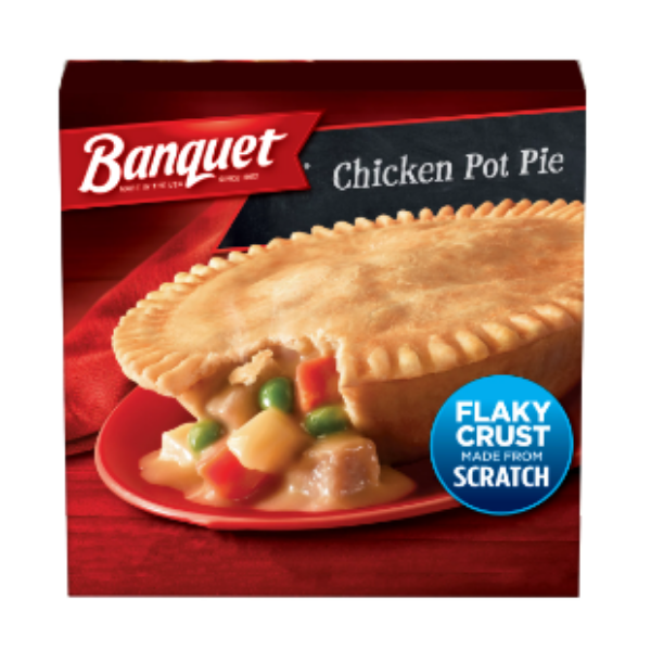 Banquet Chicken Pot Pie Frozen Meal, 7 oz (Frozen)