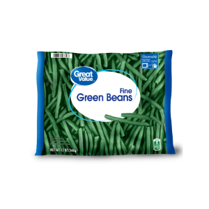 Great Value Steamable Fine Green Beans, Frozen, 12 oz