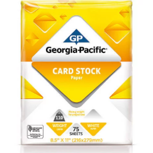 Pen + Gear White Premium Card Stock, 8.5 x 11, 110 lb, 150 Sheets